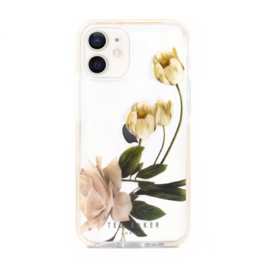 Ted Baker Elderflower iPhone 12 mini Anti-Shock Case - Clear