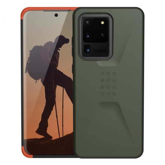 UAG Samsung Galaxy S20 Ultra Civilian Series Tough Case - Olive Drab