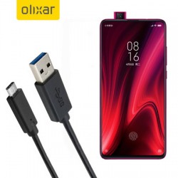 Olixar USB-C Xiaomi Redmi K20 Charging Cable - Black 1m