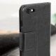 Olixar Leather-Style iPhone 8 Wallet Stand Case - Black