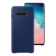 Official Samsung Galaxy S10 Plus Leather Cover Case - Navy