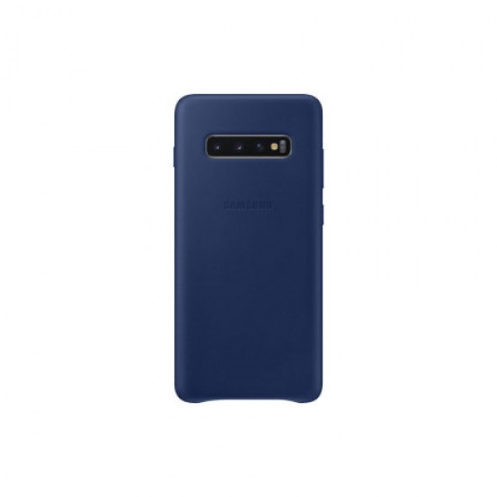 Official Samsung Galaxy S10 Plus Leather Cover Case - Navy