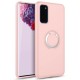 Zizo Revolve Series Samsung S20 Thin Ring Case - Rose Quartz