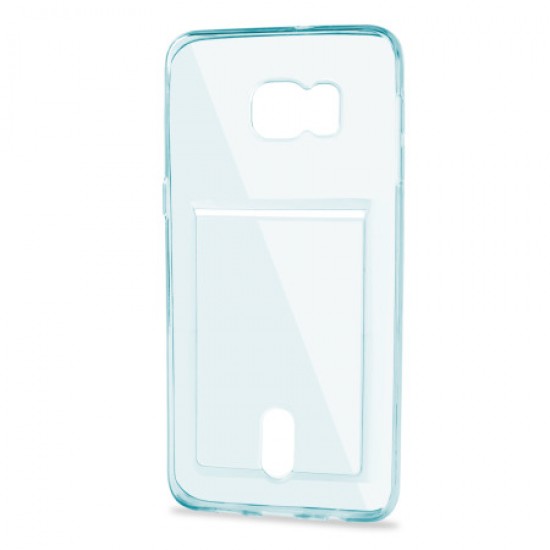 Olixar FlexiShield Slot Samsung Galaxy S6 Edge Plus Gel Case - Blue