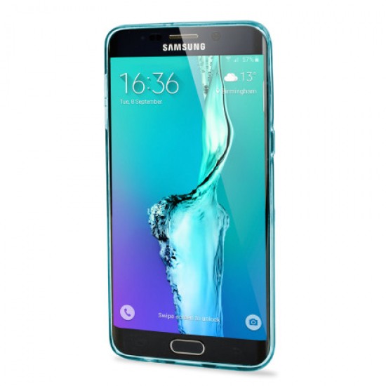 Olixar FlexiShield Slot Samsung Galaxy S6 Edge Plus Gel Case - Blue