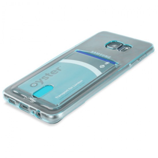 Olixar FlexiShield Slot Samsung Galaxy S6 Edge Plus Gel Case - Blue