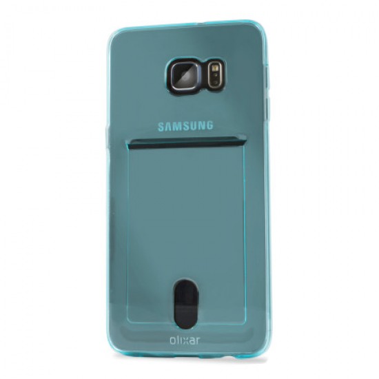 Olixar FlexiShield Slot Samsung Galaxy S6 Edge Plus Gel Case - Blue