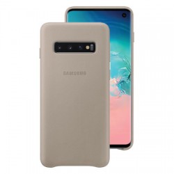 Official Samsung Galaxy S10 Leather Cover Case - Grey