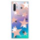 LoveCases Samsung Note 10 Plus Pink Star Clear Phone Case