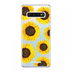LoveCases Samsung Galaxy S10 Plus Sunflower Clear Phone Case