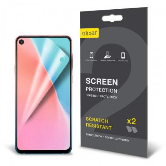 Olixar Samsung Galaxy A60 Film Screen Protector 2-in-1 Pack