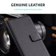 Olixar Genuine Leather Samsung Galaxy A41 Wallet Case - Black