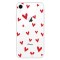 LoveCases iPhone XR Hearts Phone Case - Clear Red