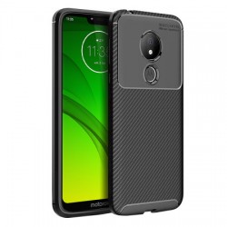 Olixar Carbon Fibre Moto G7 Power Case - Black