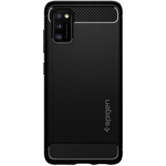 Spigen Rugged Armor Samsung Galaxy A41 Case - Matte Black