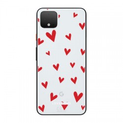 LoveCases Google Pixel 4 XL Hearts Clear Phone Case