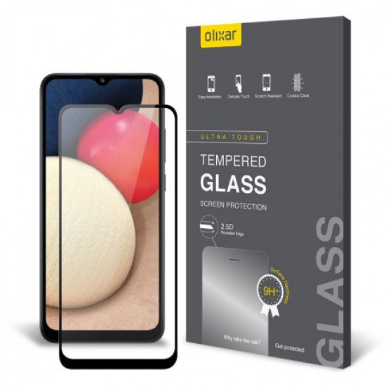 Olixar Samsung Galaxy A02s Tempered Glass Screen Protector