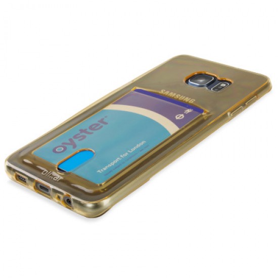 Olixar FlexiShield Slot Samsung Galaxy S6 Edge Plus Gel Case - Gold