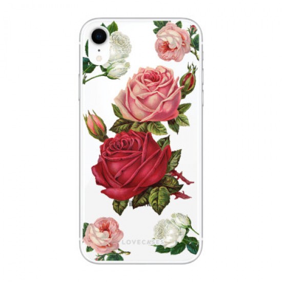 LoveCases iPhone XR Roses Clear Phone Case