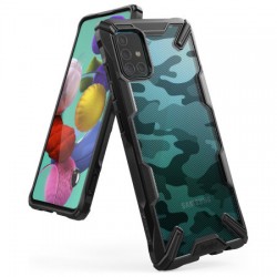 Ringke Fusion X Design Samsung Galaxy A51 Tough Case - Camo Black