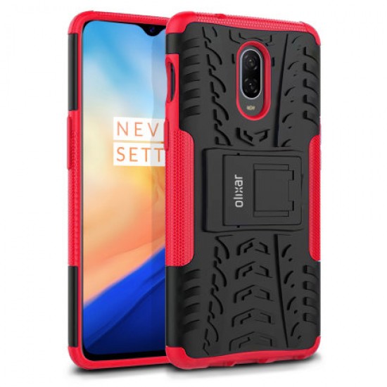 Olixar ArmourDillo OnePlus 6T Protective Case - Red