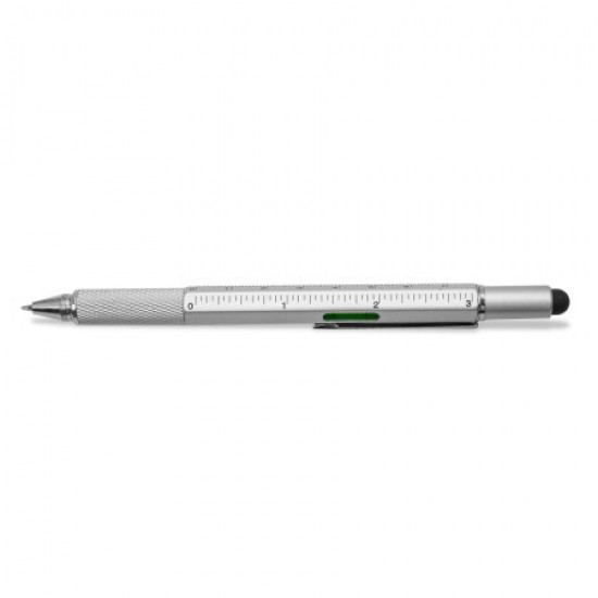 Olixar HexStyli 6-in-1 Multi-Tool Pen With Stylus - Silver