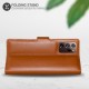 Olixar Genuine Leather Samsung Galaxy Note 20 Ultra Wallet Case Brown