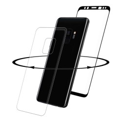 Eiger 3D 360 GLASS Tempered Glass Screen Protector for Samsung Galaxy S9 in Clea