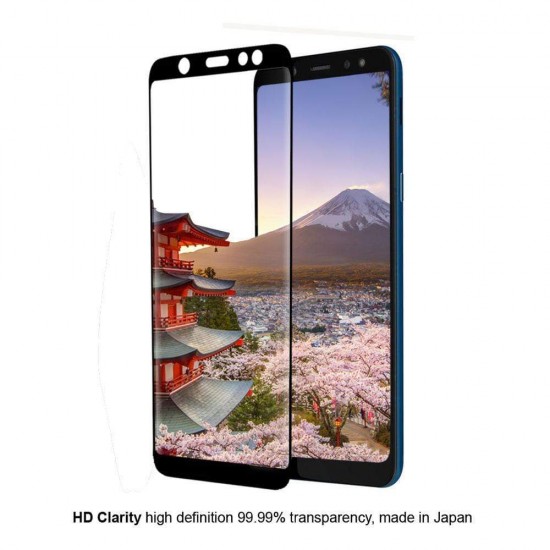 Eiger 3D GLASS Full Screen Glass Screen Protector for Samsung Galaxy A6+ (2018) 