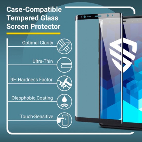 Olixar Sentinel Samsung Galaxy Note 8 Case and Glass Screen Protector