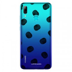 LoveCases Huawei P Smart 2019 Polka Phone Case - Clear Black