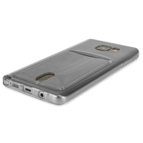 Olixar FlexiShield Slot Samsung Galaxy Note 5 Gel Case - Grey Tint