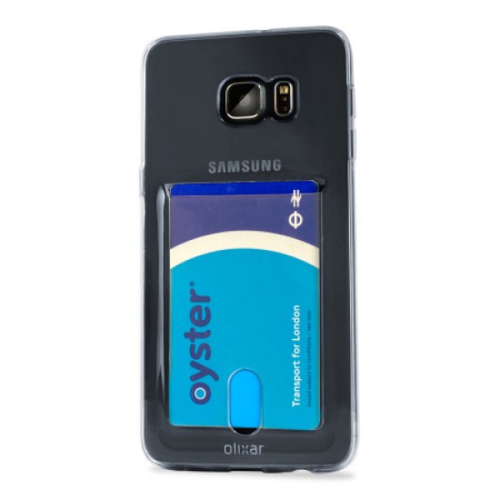 Olixar FlexiShield Slot Samsung Galaxy S6 Edge Plus Gel Case - Grey