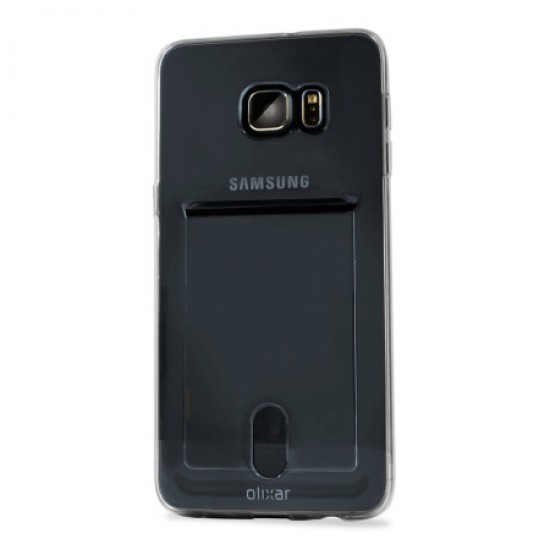 Olixar FlexiShield Slot Samsung Galaxy S6 Edge Plus Gel Case - Grey