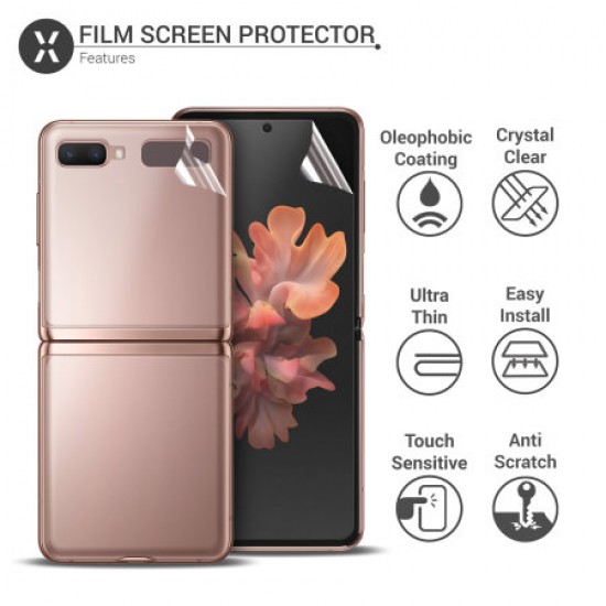 Olixar Front And Back Samsung Galaxy Z Flip 5G TPU Screen Protectors