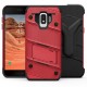 Zizo Bolt Samsung Galaxy J2 Tough Case & Screen Protector - Red