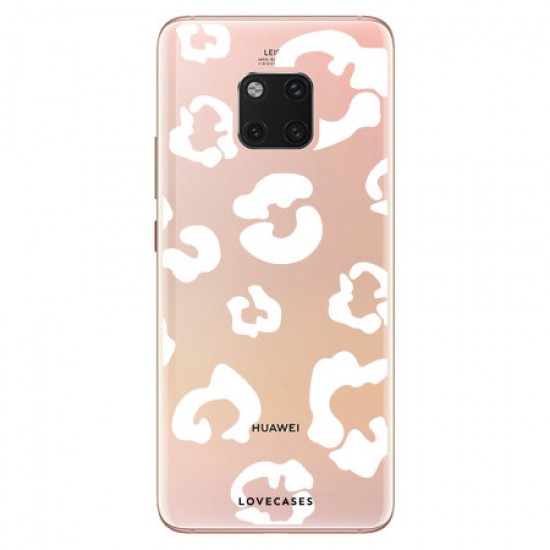 LoveCases Huawei Mate 20 Pro Leopard Print Case - Clear White