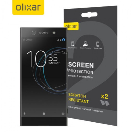 Olixar Sony Xperia XA1 Ultra Screen Protector 2-in-1 Pack