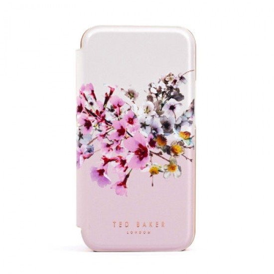 Ted Baker Jasmine iPhone 12 Pro Anti-Shock Folio Case - Rose Gold