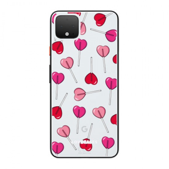 LoveCases Google Pixel 4 Lollypop Clear Phone Case
