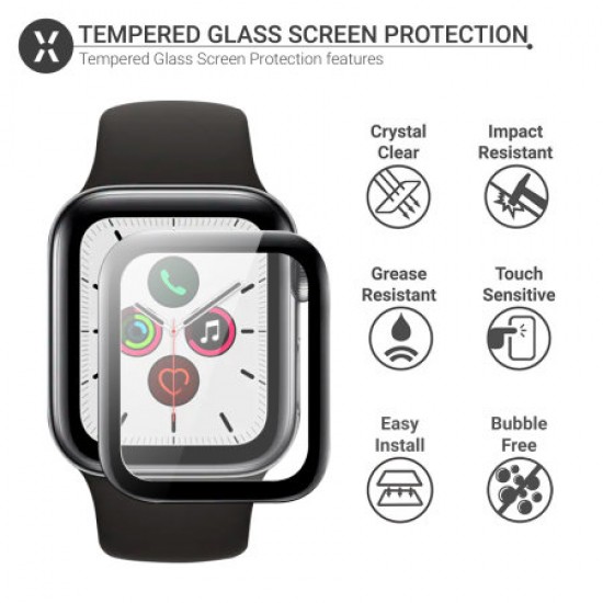 Olixar Apple Watch Series SE/ 6 / 5 / 4 Glass Screen Protector - 44mm