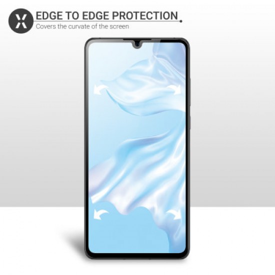 Olixar Huawei P30 Full Cover Glass Screen Protector - Black