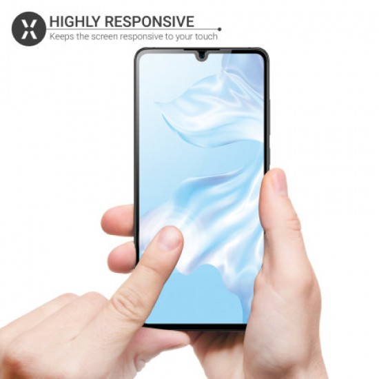 Olixar Huawei P30 Full Cover Glass Screen Protector - Black