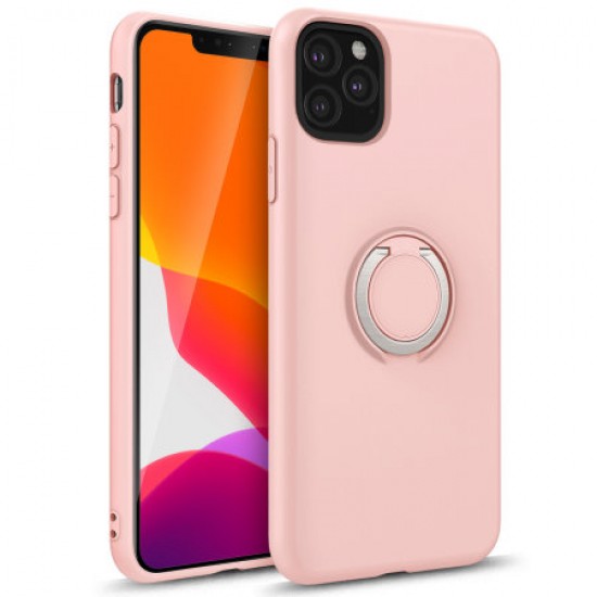 Zizo Revolve Series iPhone 11 Pro Ultra Thin Ring Case - Rose Quartz