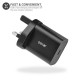 Olixar Power Delivery 18W Single USB-C Wall Charger - UK Plug - Black