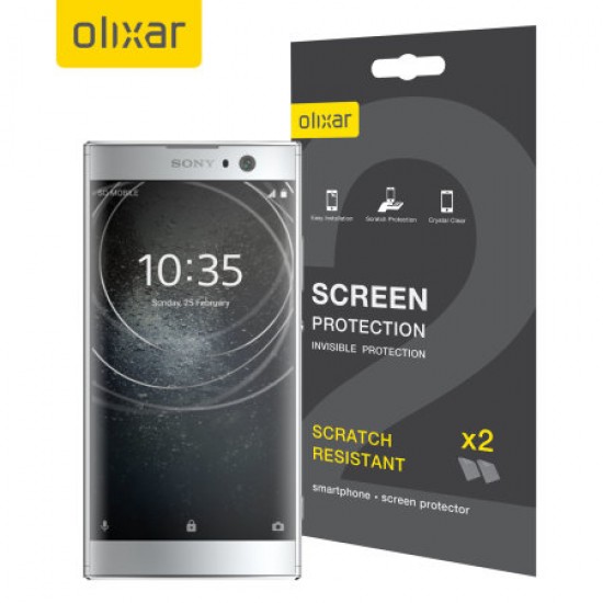 Olixar Sony Xperia XA2 Screen Protector 2-in-1 Pack