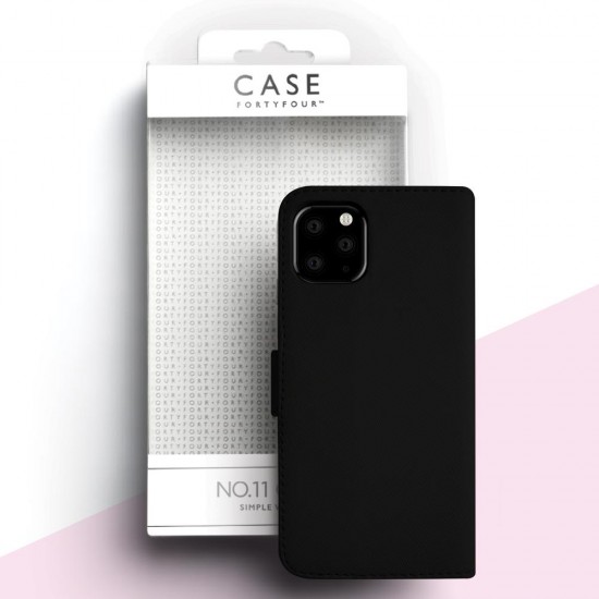 Case FortyFour No.11 for Apple iPhone 11 Pro in Cross Grain Black