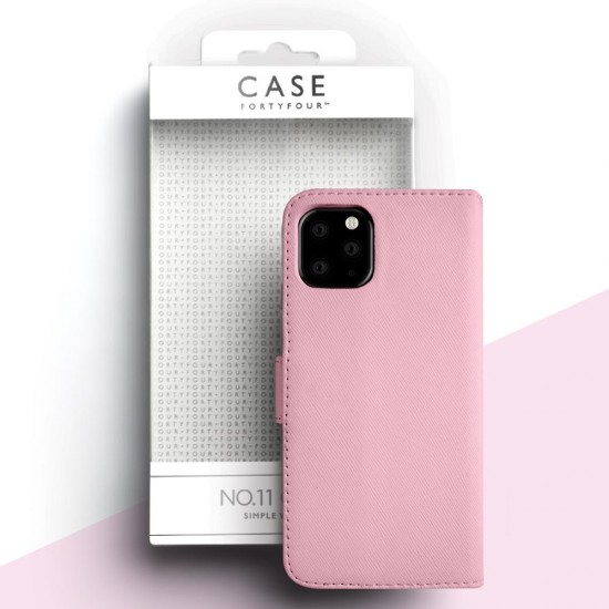 Case FortyFour No.11 for Apple iPhone 11 Pro in Cross Grain Light Pink
