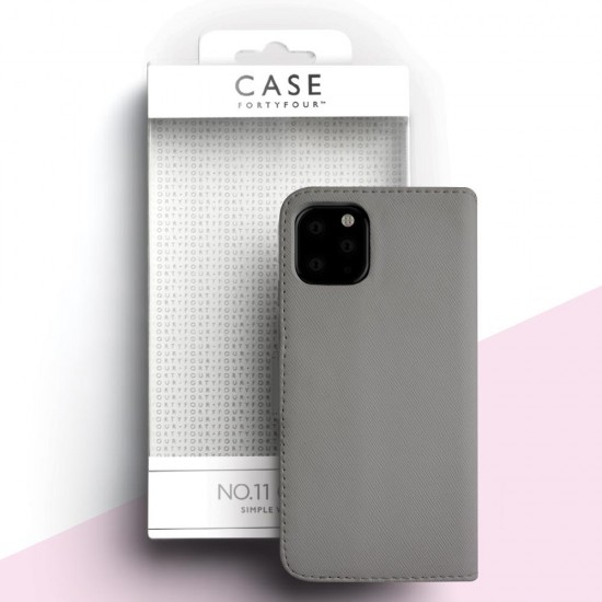 Case FortyFour No.11 for Apple iPhone 11 Pro Max in Cross Grain Stone