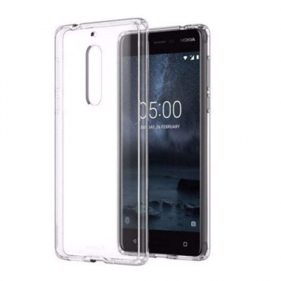 Nokia CC-704 Hybrid Crystal Case for Nokia 5 in Clear